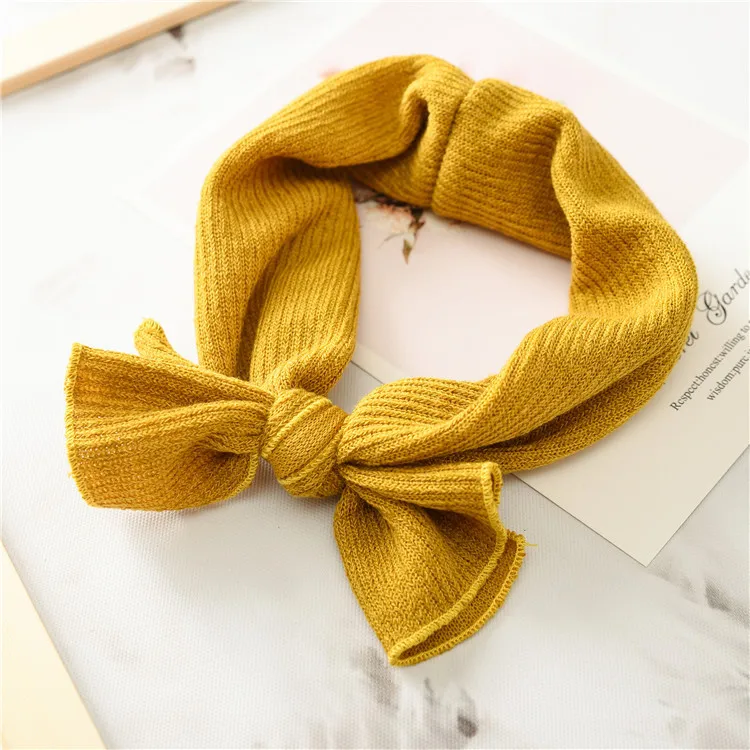 Cute New hair accessories solid color Girls Baby hair band bow band Hair Accessories