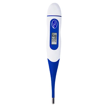 

NEW-Electronic Thermometer, Household Child Adult Underarm Rectal Oral Fahrenheit Soft Head Thermometer (Blue)