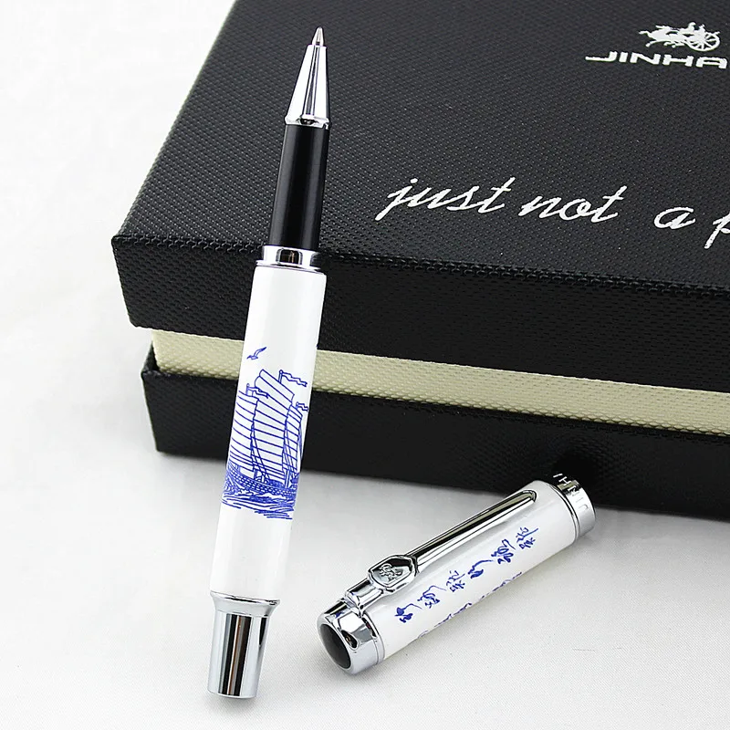 Высококачественная керамическая ручка Jinhao с рисунком дракона, роскошная цветная ручка для письма, деловая, офисная, Средняя Ручка-роллер, ручка, новые подарки