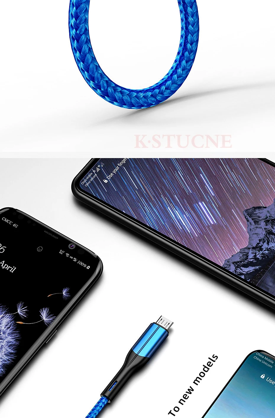 KSTUCNE Micro USB Cable 3A 3.0 Fast Charging Charger Micro usb Cable For Samsung S7 Xiaomi LG Android Mobile Phone Charger Cable