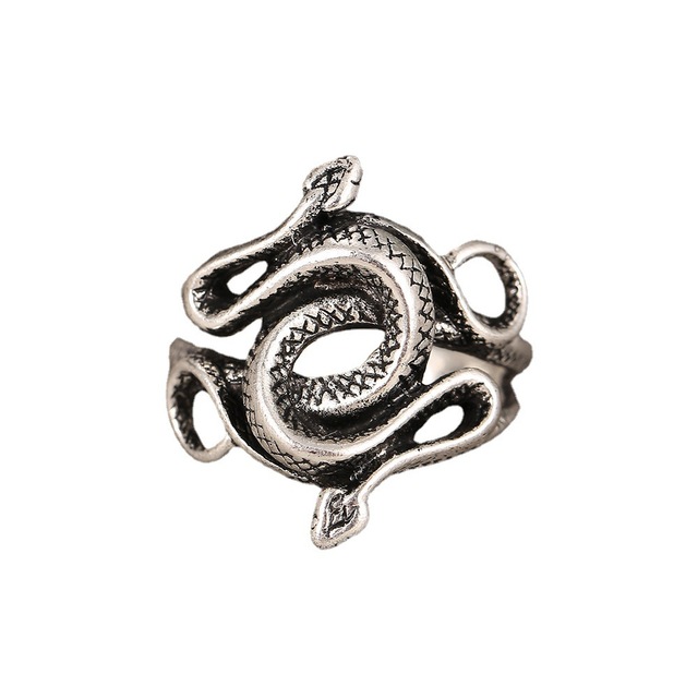 Gothic Skull Flower Angel Rings for Women Hip Hop Silver Color Butterfly Heart Finger Ring Fashion Streatwear Jewelry