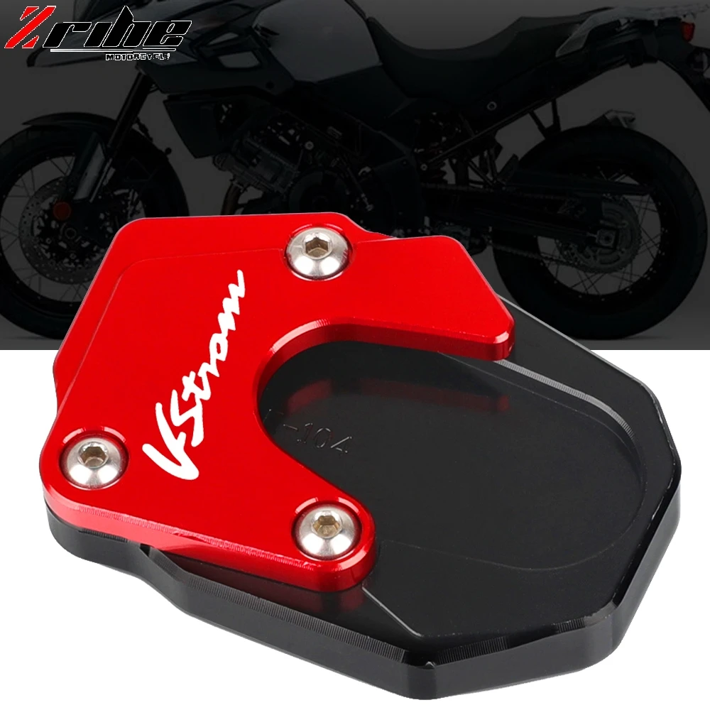

Motorcycle Accessories CNC Aluminum Side Stand Enlarger Plate For Suzuki VStrom 1000 1000XT 1050 XT GSX S1000 F 2019 2020 2021