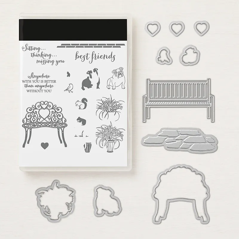 

2019 New Dresser Bench Metal Cutting Dies and Clear Stamps for Scrapbooking for DIY Card Making Cutting Crafts Stencil Dies