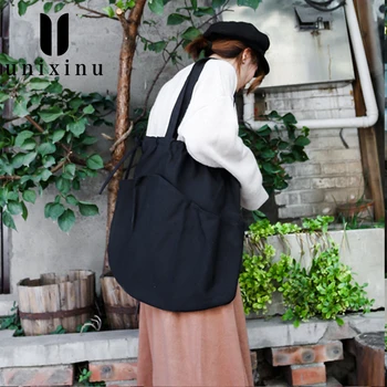 

2019 Women Bag Zipper Shoulder Bag Women Cotton Canvas Handbag Casual Tote Female Eco Crossbody Bag Ladies Vintage Messenger Bag