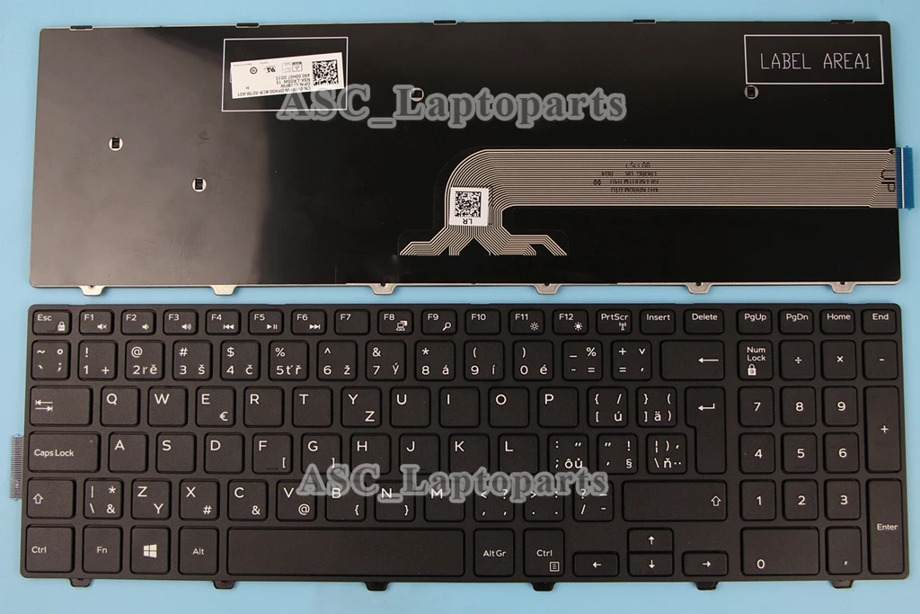 

New Czech Slovak Keyboard for Dell Inspiron 15-3000 Series 3541 3542 3543 3551 3558 3559 3552 3555 3565 3567 3568 3573 3576 Blac
