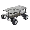 Mecanum-Robot Chasis de coche con rueda, Motor codificador DC 12V para Arduino Raspberry Pi DIY Project, 5KG de carga, 4WD, 60mm ► Foto 1/4