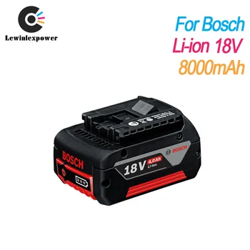 

18V 8000mAh rechargeable lithium battery for Bosch 18v power tool battery drill GSR18V-Li BAT609 BAT610 BAT618 BAT622 JSH1