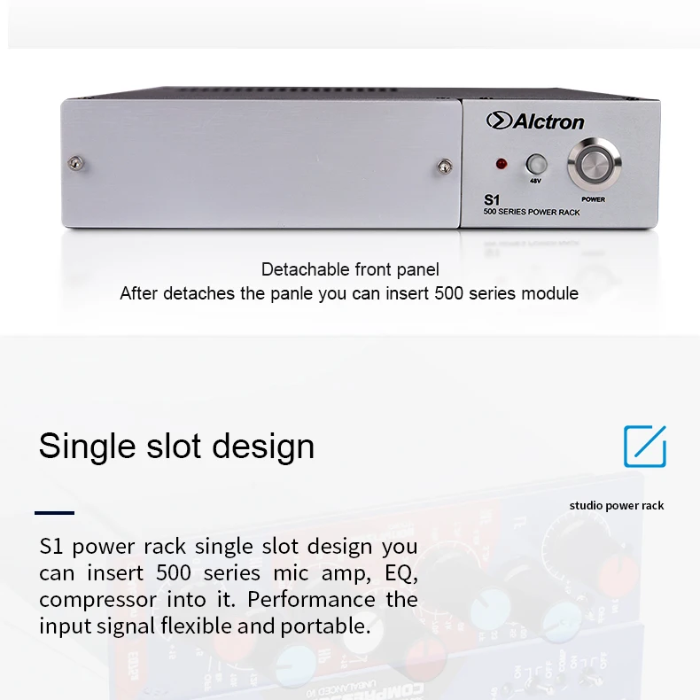Alctron S1 одиночный слот 500 модуль вентилятора для источников питания студийная стойка для сцены записи студии