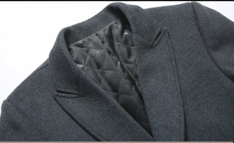 iSurvivor Men Winter Autumn Wool Coats Jackets Parkas Male Casual Fashion Slim Fit Large Size Nylon Cotton Coats Jackets