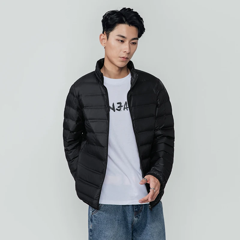 VOMIT модный мужской пуховик ультра-светильник осенний и зимний Повседневный