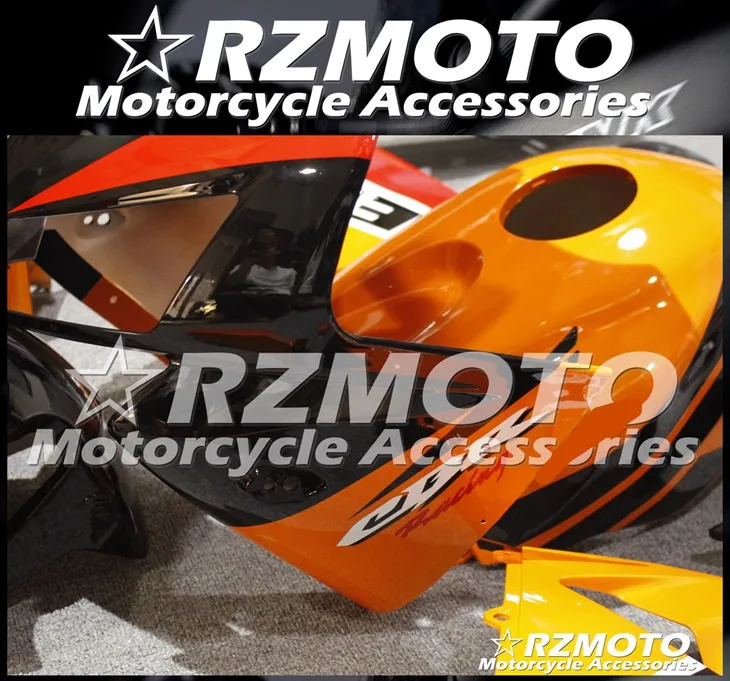 4 подарки ABS мотоцикл полный обтекатель комплект подходит для CBR600RR F5 2005 2006 05 06 cbr600 600RR тела набор оранжевый красный