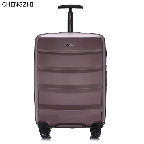 CHENGZHI 2" 24" 28 дюймов ABS PC чемодан на колёсиках spinner студенческий пароль чемодан бизнес Тележка коробка на колесиках - Цвет: purple