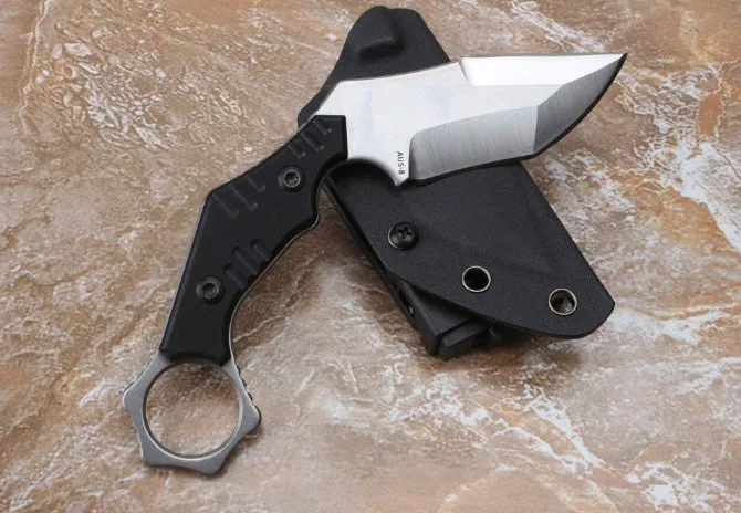 Wolf Karambit коготь AUS-8 лезвие G10 ручка 59-60HRC фиксированное лезвие нож охотничий нож для выживания тактический нож EDC Мульти инструменты подарок