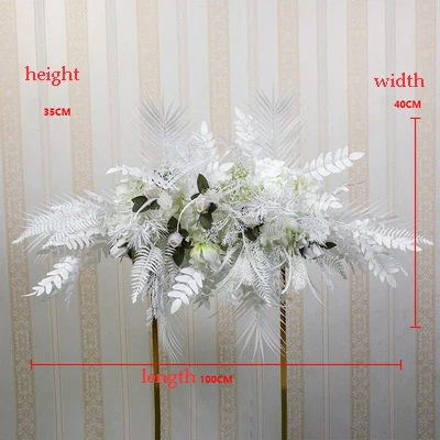 A1 Flone New wedding arrangement flower Artificial fake flowers row wedding stage arch backdrop flower decoration road guide floral - Цвет: A1