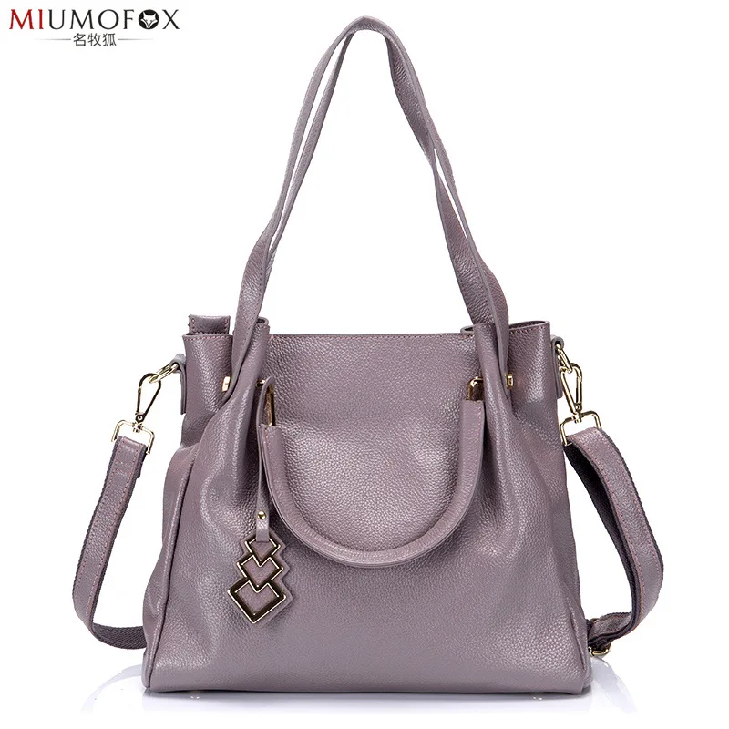 

New Style Simple WOMEN'S Bag Europe And America Soft Leather Large Bag Shoulder Bag Large Capacity Foreign Trade Handbag Fashion