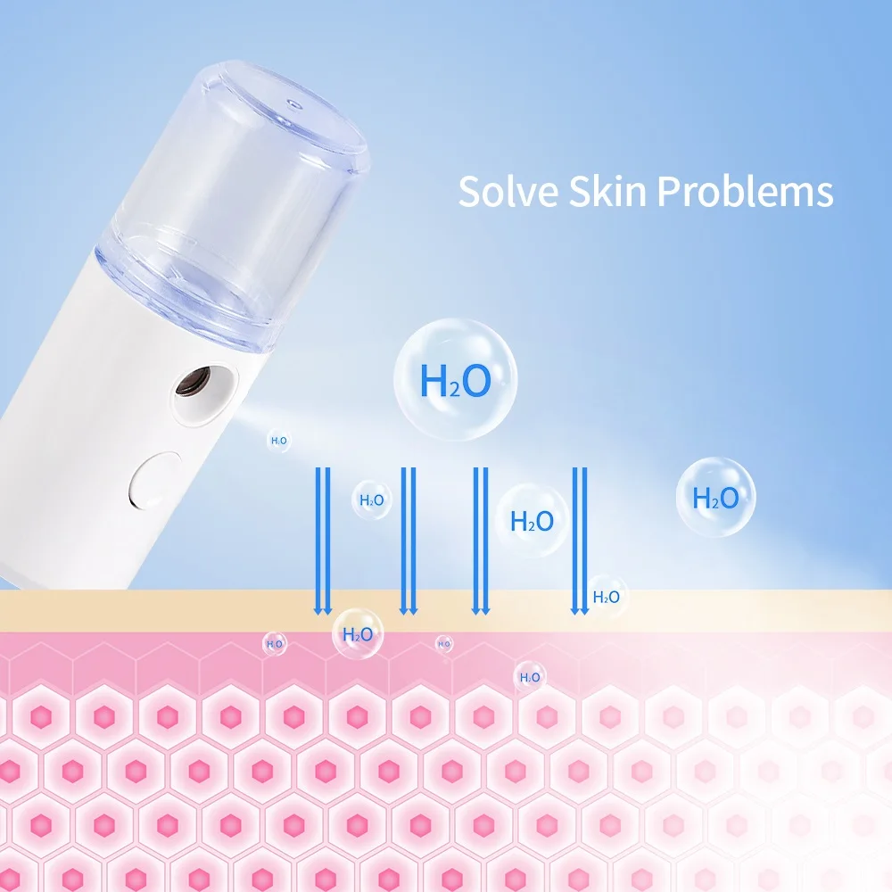 Портативный отпариватель для лица нано опрыскиватель USB распылитель увлажнитель