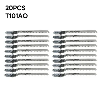 

20PCS T101AO Jigsaw Blade Cutting For Bosch T-Shank Jig Saw Plastic Wood Blade