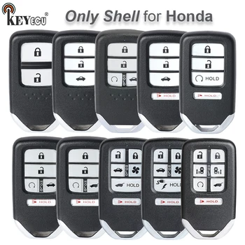 Keyforkess per Honda Civic C-RV Accord Sostituzione 2 /3 / 3 1/ 4 Pulsante Smart Auto A Distanza chiave Borsette Caso Fob con Lama Inserto