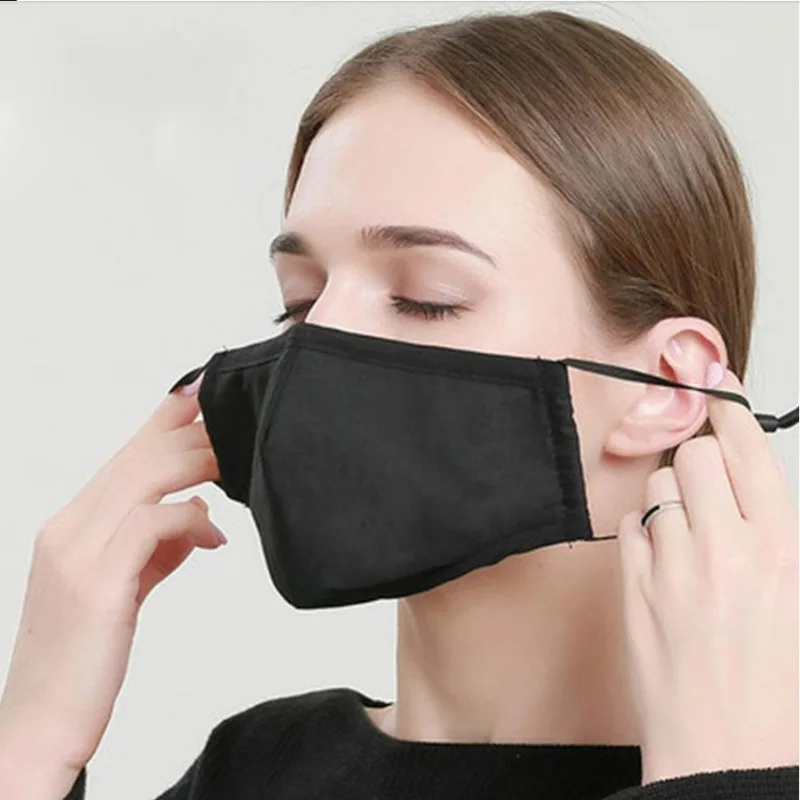 

PM2.5 Anti Pollution Mouth Mask Dust Respirator Washable Reusable Masks Cotton Unisex Mouth Muffle for Allergy/Asthma/Travel
