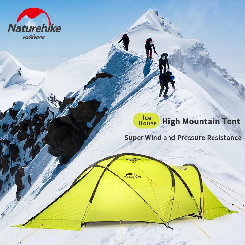 Naturehike Igloo 2 двойной местный альпийский Тент Открытый 2 Человек Кемпинг Туризм снег плюс ветростойкий и анти-холодный дождь палатка