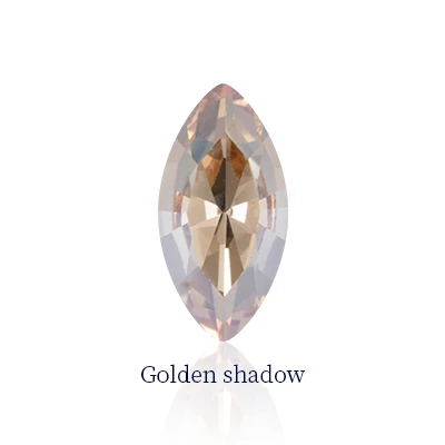 Хрустальные камни лошадь глаз Navette формы K9 стекло клей на аппликации со стразами для DIY одежды изделия для шитья ювелирные изделия аксессуары - Цвет: Golden Shadow