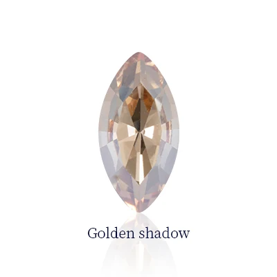 Golden Shadow Хрустальные камни лошадь глаз Navette формы K9 стекло клей на аппликации со стразами для DIY одежды изделия для шитья ювелирные изделия аксессуары - Цвет: Golden Shadow