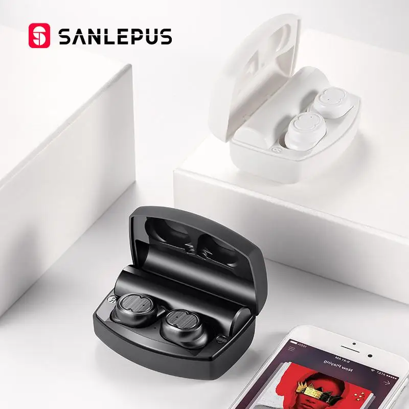 Bluetooth наушники True беспроводные наушники TWS 5,0 спортивные наушники стерео бас гарнитура с шумоподавлением для телефонов