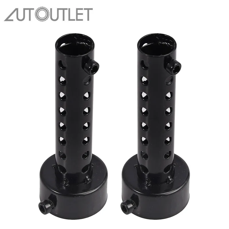 Autolet 2 шт. черный для мотоцикла глушитель вставка перегородка дефлектор для DB-убийцы дБ-48 мм x 140 мм