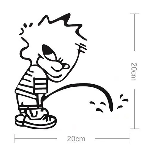 Международная торговля стиль анимационная кукла Pee Happy Day Ebay, Amazon ПВХ наклейки на стену настраиваемые экологически чистые съемные