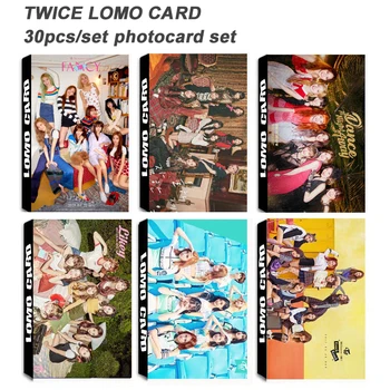 

30pcs/set Fashion kpop TWICE photocard set New album poster photo lomo card HD arrivals Kpop photo card TWICE Supplies