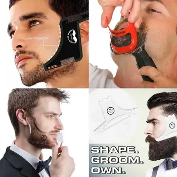 

New 1pc Fashion Portable Beard Care Set Beard Oil Beard Cream Waist Beard Brush Comb Mustache Style Comb Set Hair Care Tools