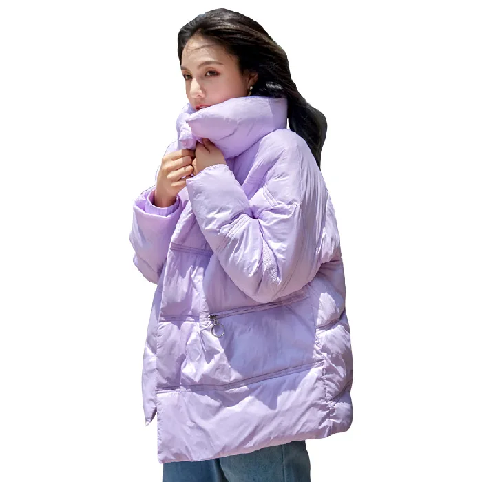 

Photo Shoot 2019 Winter New Style Thin Korean-style Loose-Fit Tide Ride BF Style Cotton-padded Clothes INS Online Celebrity down