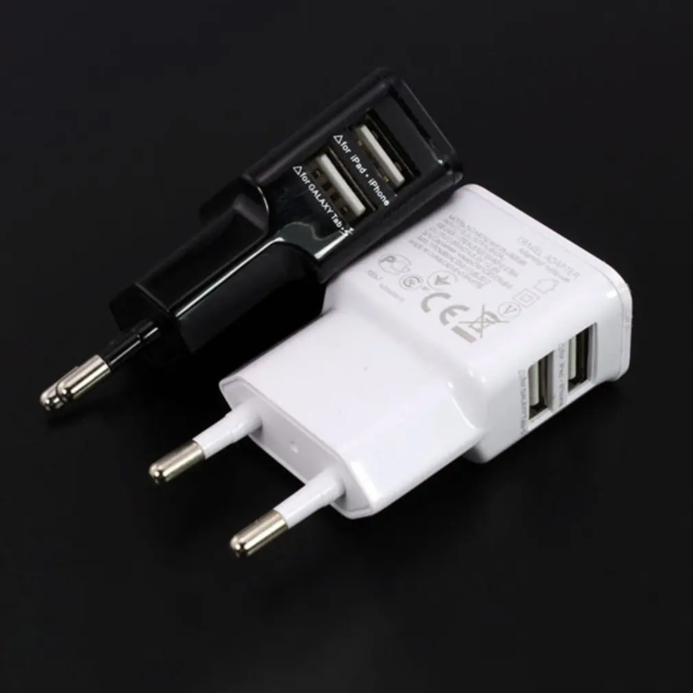 1А двойной usb-разъем, питание от сети usb зарядное устройство электрическая розетка ЕС адаптер пробки Smart plug с соответствующим зарядным устройством адаптер для смартфона