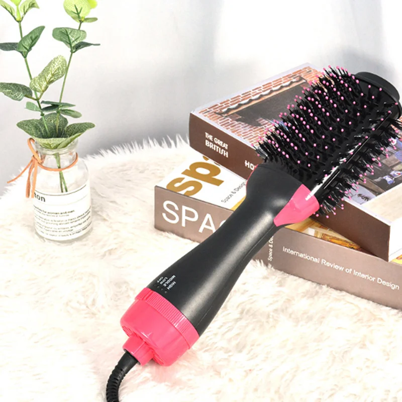 

One Step Hair Dryer and Volumizer 3 in 1 Hot Air Brush Professional Blow Dryer Comb Curling Iron Hair Straightener Brush