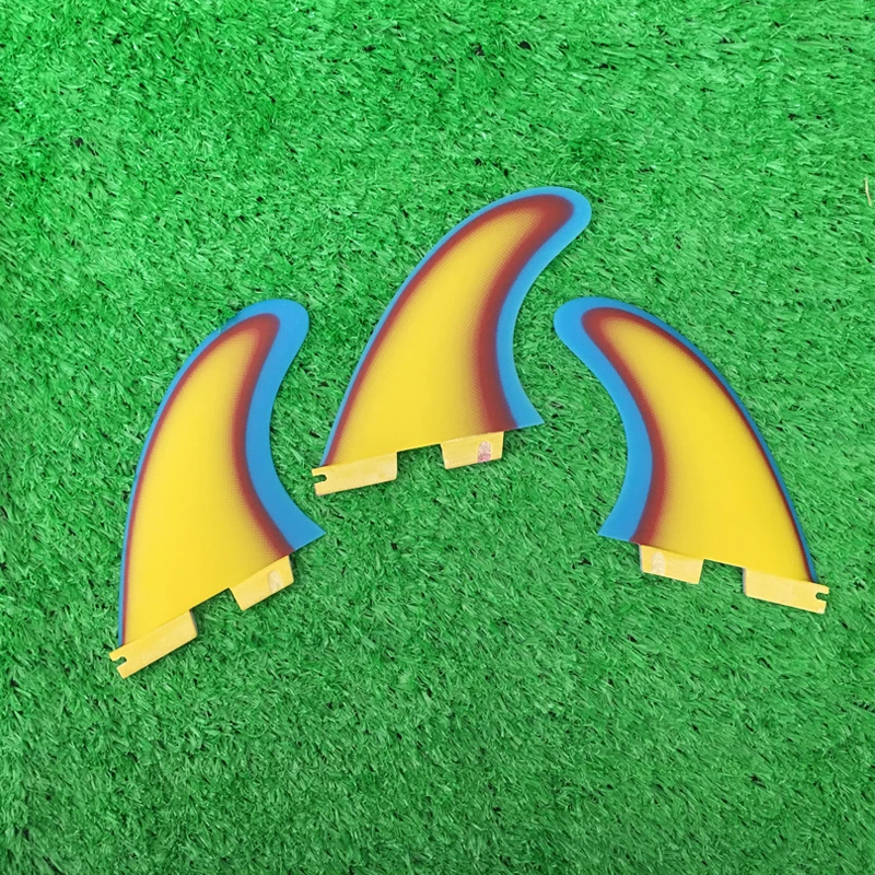 

Colorful Handmade Fiberglass FCS II G5 Surfboard Fins Shortboard Surf Fins For Surfing