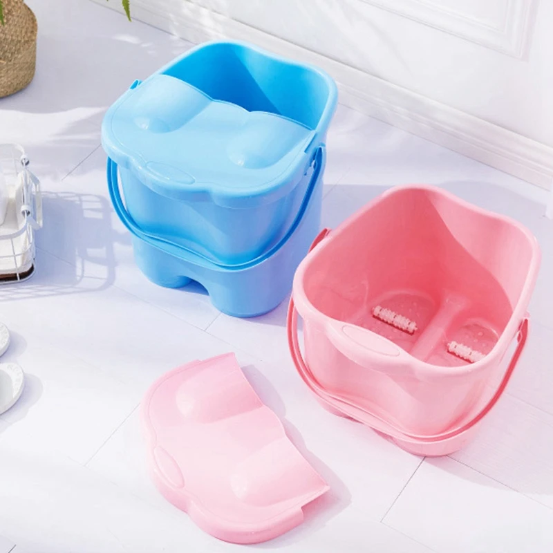 Топ! ведро для замачивания ног Abs пластиковая Ванна массажный ролик бочка с