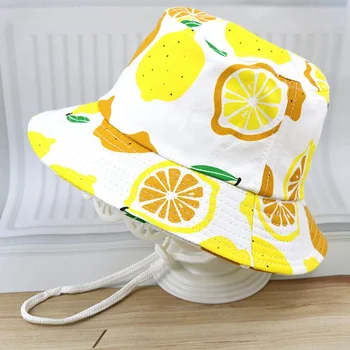 

Cute Baby Hats Summer Spring Baby Boys Girls Fruits Print Caps Kids Cartoon Hat Sunhat Enfant Baby Fishman Hat Baby Accessories