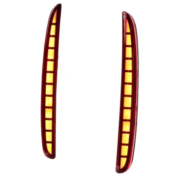 

2Pcs For Honda Civic Hatchback 2016 2017 2018 Multi-Function Led Rear Bumper Light Rear Fog Lamp Auto Bulb Brake Light Reflector