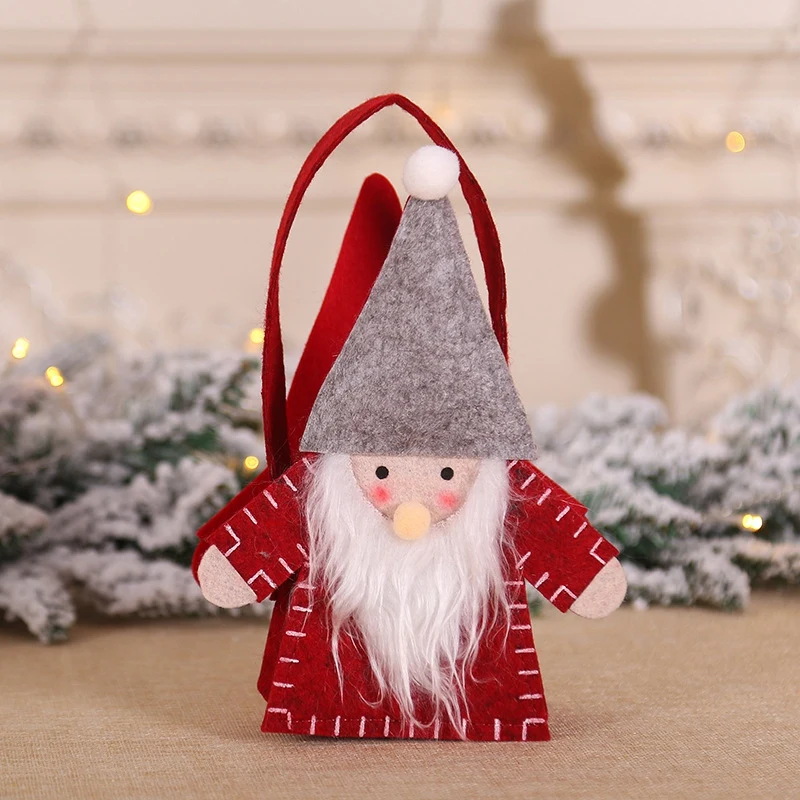 New-Funny Christmas Forest Man Candy Bag Christmas Decorations for Family New Year Party Gift Bag