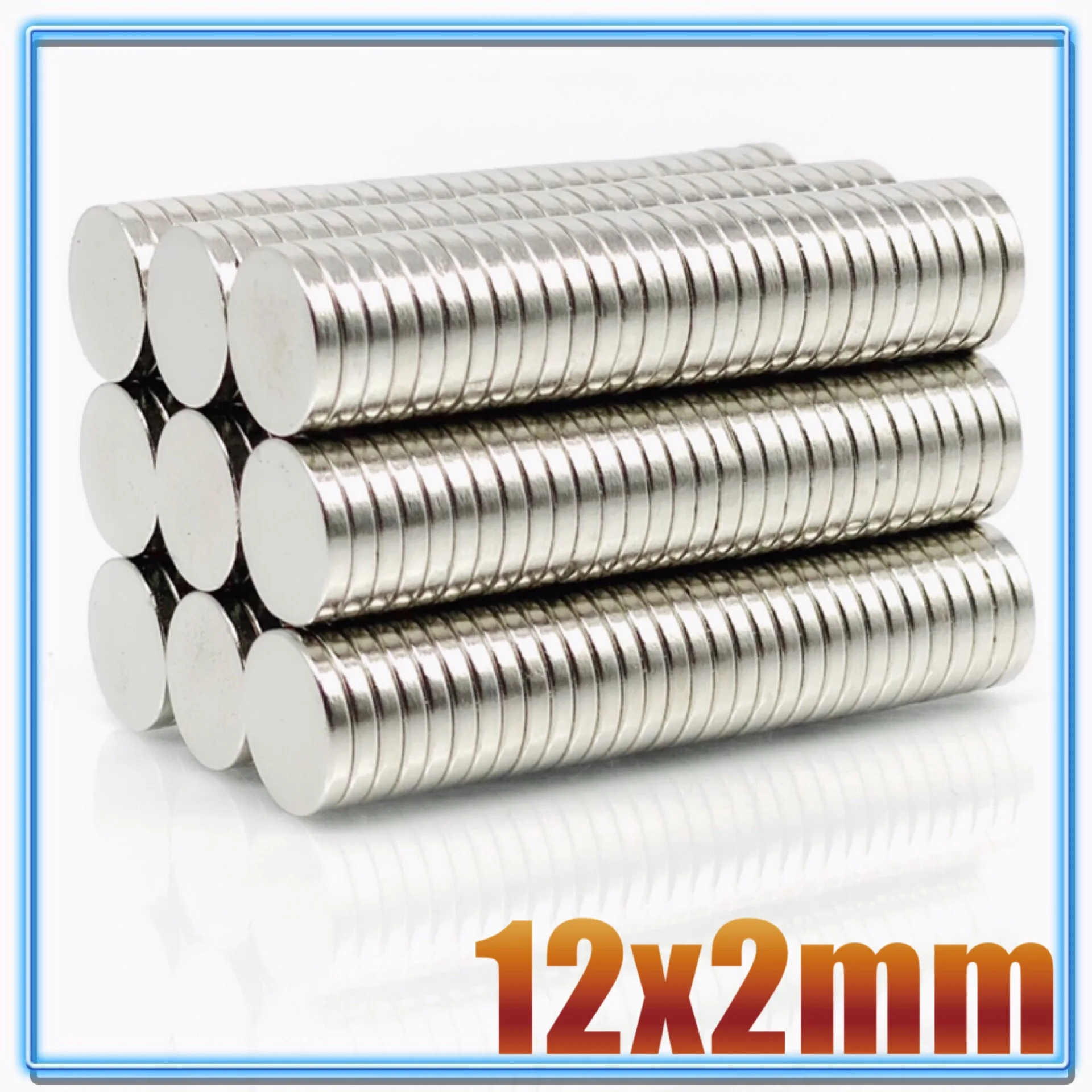 Neodymium Magnets 10-500Pcs 12x2 Neodymium Magnet 12mm x 2mm N35 NdFeB Round Super Powerful Strong Permanent Magnetic Disc 30x30