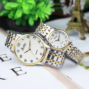 

Luxury Brand Couple Watch Man and woman sport Simple Elegant Stainless steel Waterproof Watch Business Wristwatch
