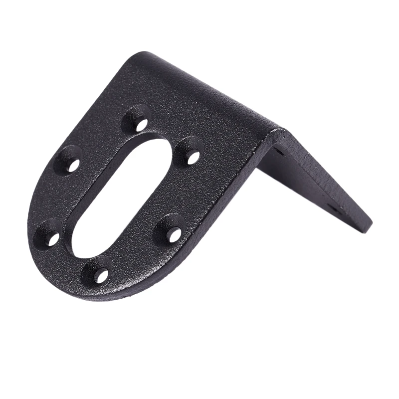 Right Angle Stainless Steel Corner DC 37GA 37GB Motor Bracket w Screws Black