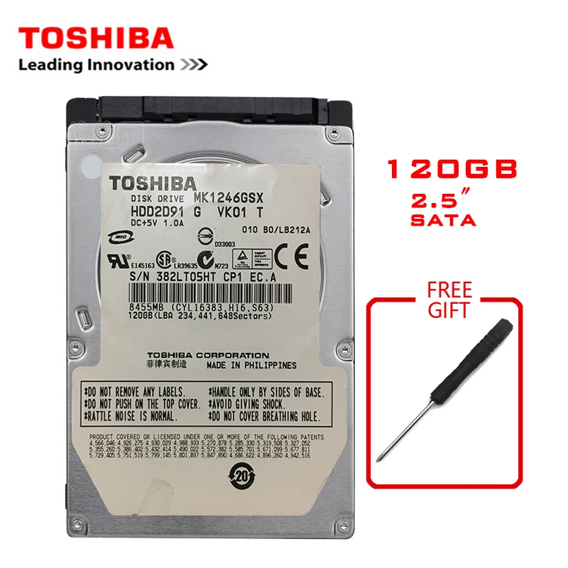 Tanie TOSHIBA marka 120GB 2.5 \