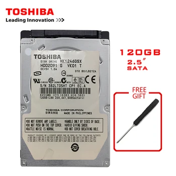 TOSHIBA-unidad de disco duro interno HDD, 120GB, SATA, 2,5 ", 120G, 60 MB/s, 2/8mb, 5400-7200RPM, disco duro interno