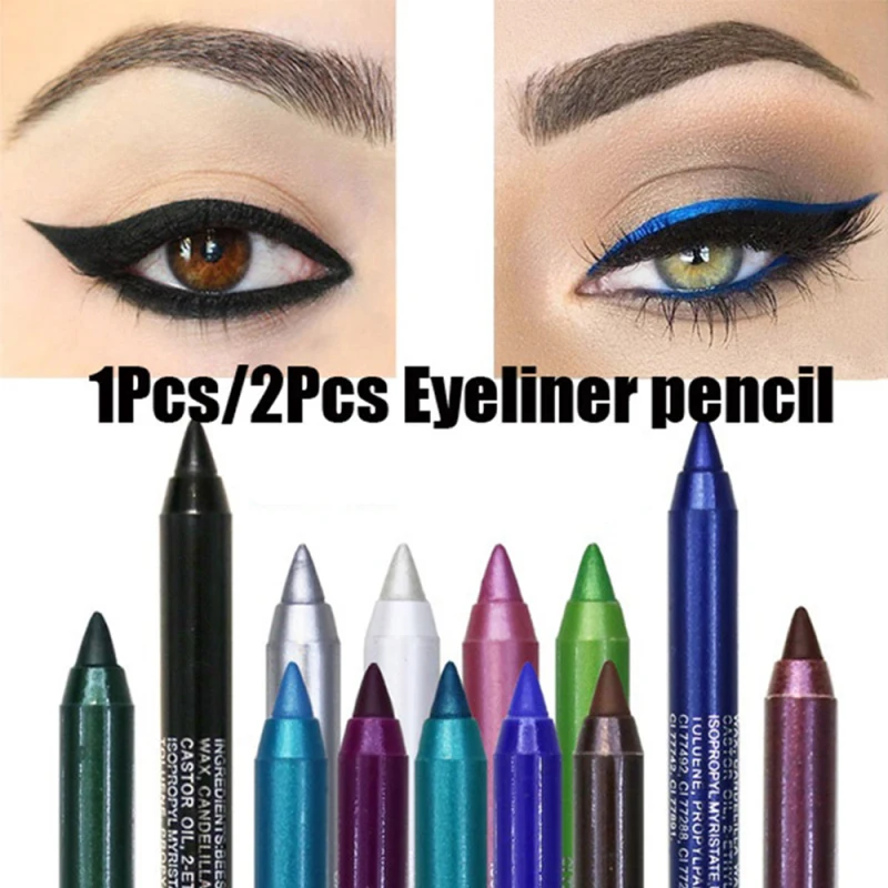 

1PC Fashion Women Eye Liner Pencil Eyeshadow Pearlescent Makeup Pigment Smoky Eye Shadow Pallete Waterproof Cosmetics Eye Shadow