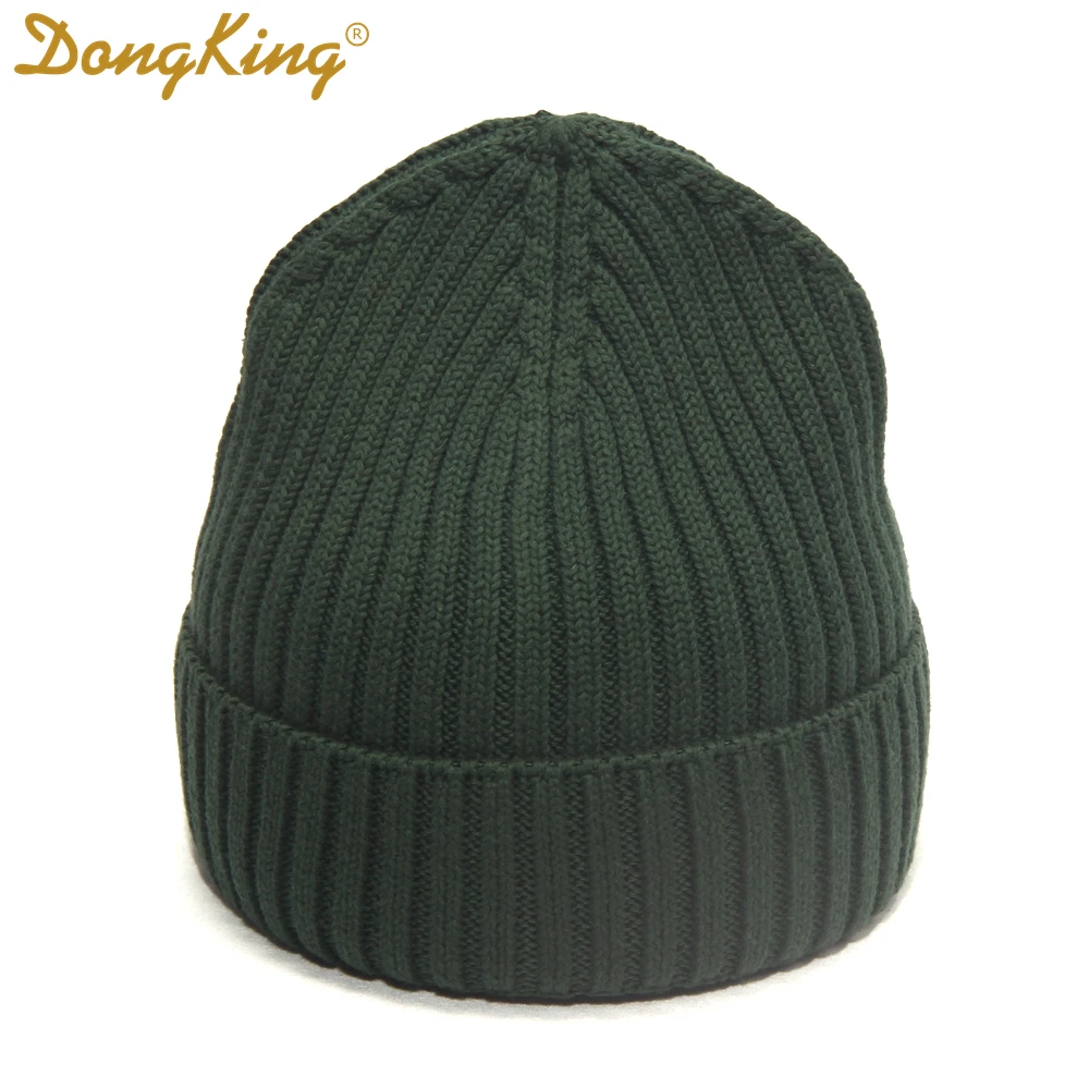 Новая классическая шапка из хлопка с манжетами, вязаная шапка Skullcap, зимние теплые шапки, шапки хип-хоп, для взрослых мужчин и женщин, однотонный хлопок, 7 цветов, Повседневная
