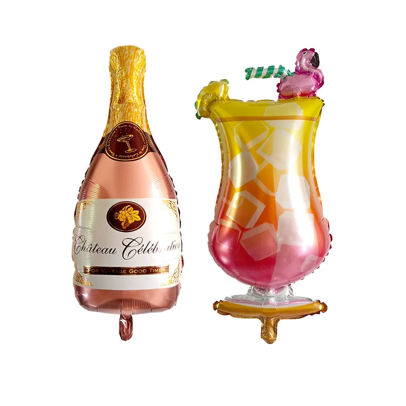 2 шт. шампанское вино чашка фляга для виски воздушный шар День Рождения украшения для взрослых Новогоднее украшение украшения дома