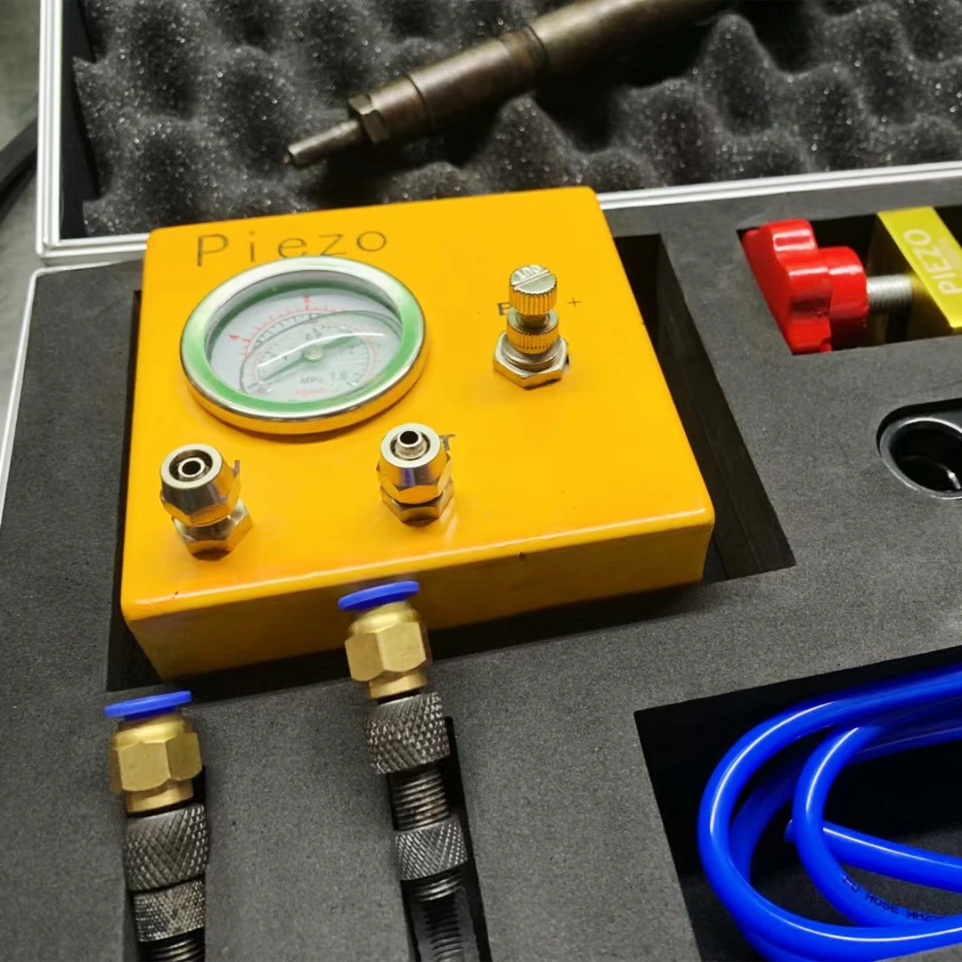 for Bosch Piezo Diesel Common Rail Injector Disassemble Back Pressure Stability Test Needle Valve Stroke Measuring Repair Tool