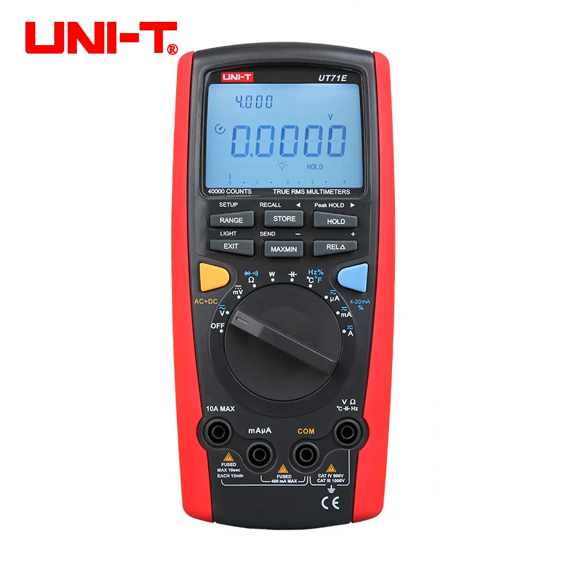 UNI-T UT71A/UT71B/UT71C/UT71D/UT71E Middle Size Intelligent Digital Multimeters; Digital Multimeter, USB/Bluetooth Communication