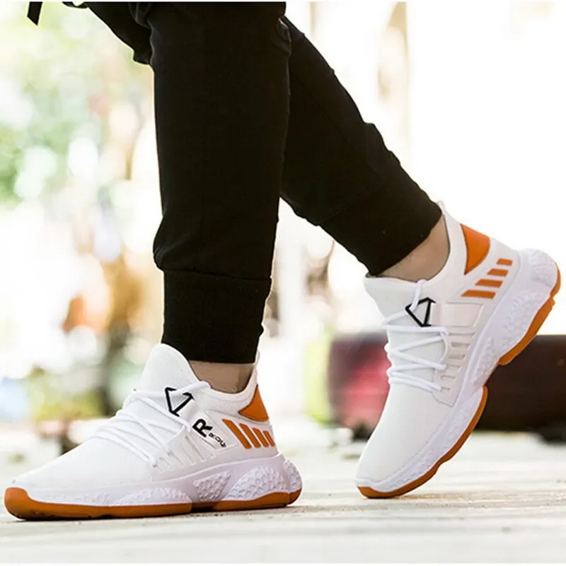 Hot New Men Chunky Sneakers Mesh Breathable Summer Fashion Platform Lightweight Mens Casual Shoes White Big Size 39-44 | Обувь